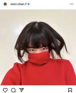 カメラ目線かわいい、、笑森七菜ファッションおしゃれ