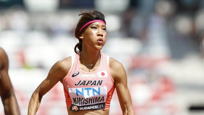 陸上】君嶋愛梨沙100m初優勝 ３連覇を狙った児玉芽生にゴール前で競り勝つ -