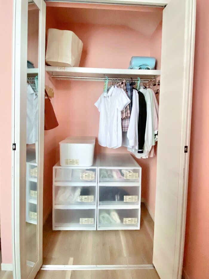 棚 子供服収納 和室の押入れ 無印良品 無印 などのインテリア実例 - 2017-07-14 23:04:06RoomClip ルームクリップ