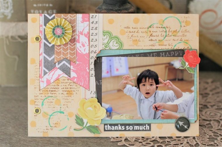 子供の手作り幼稚園先生へお礼メッセージカード♪キャラ弁当沖縄の午後、心をひらく