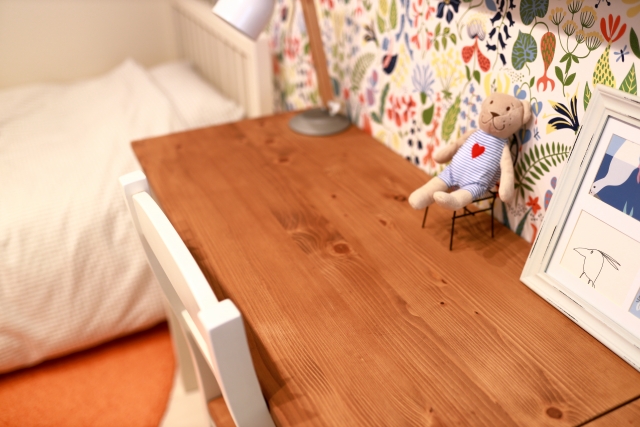 ニトリ システムベッド 美品ロフトベッド 子供机