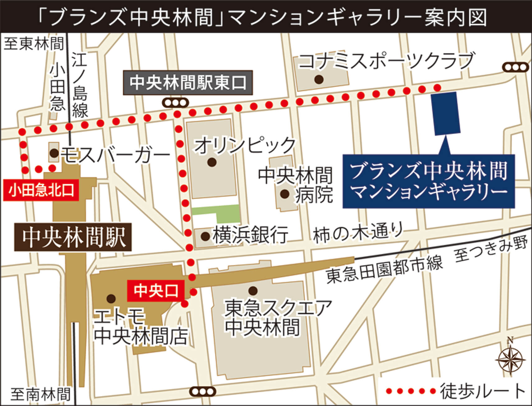 現地案内図｜≪公式≫ブランズ中央林間｜大和市 新築分譲マンション｜東急不動産の住まい［BRANZ（ブランズ）］