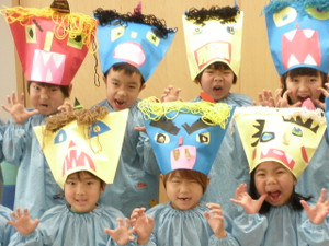 鬼のお面完成～！！ - 瀬戸桜保育園