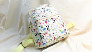 ベビーリュックの作り方 ふた付き、巾着タイプ 裏地付き赤ちゃん用リュック