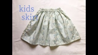 子供用の３段フリルスカートの作り方 80・90・100・110・120㎝ How to make a frilled skirt for kids -YouTube