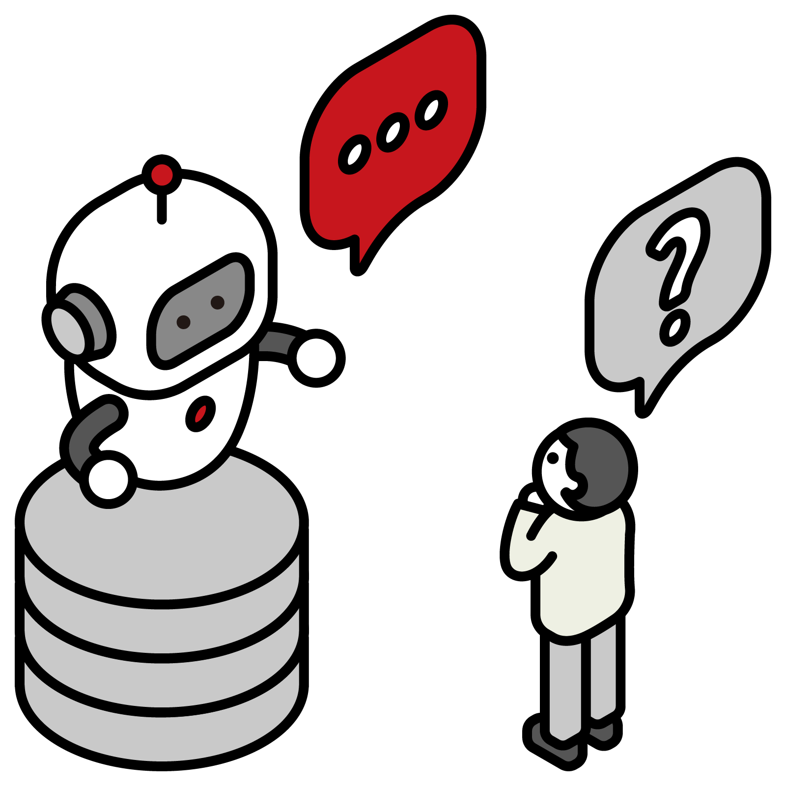 はてなと男の子商用可・フリー素材イラスト素材倉庫コミュノグラフ