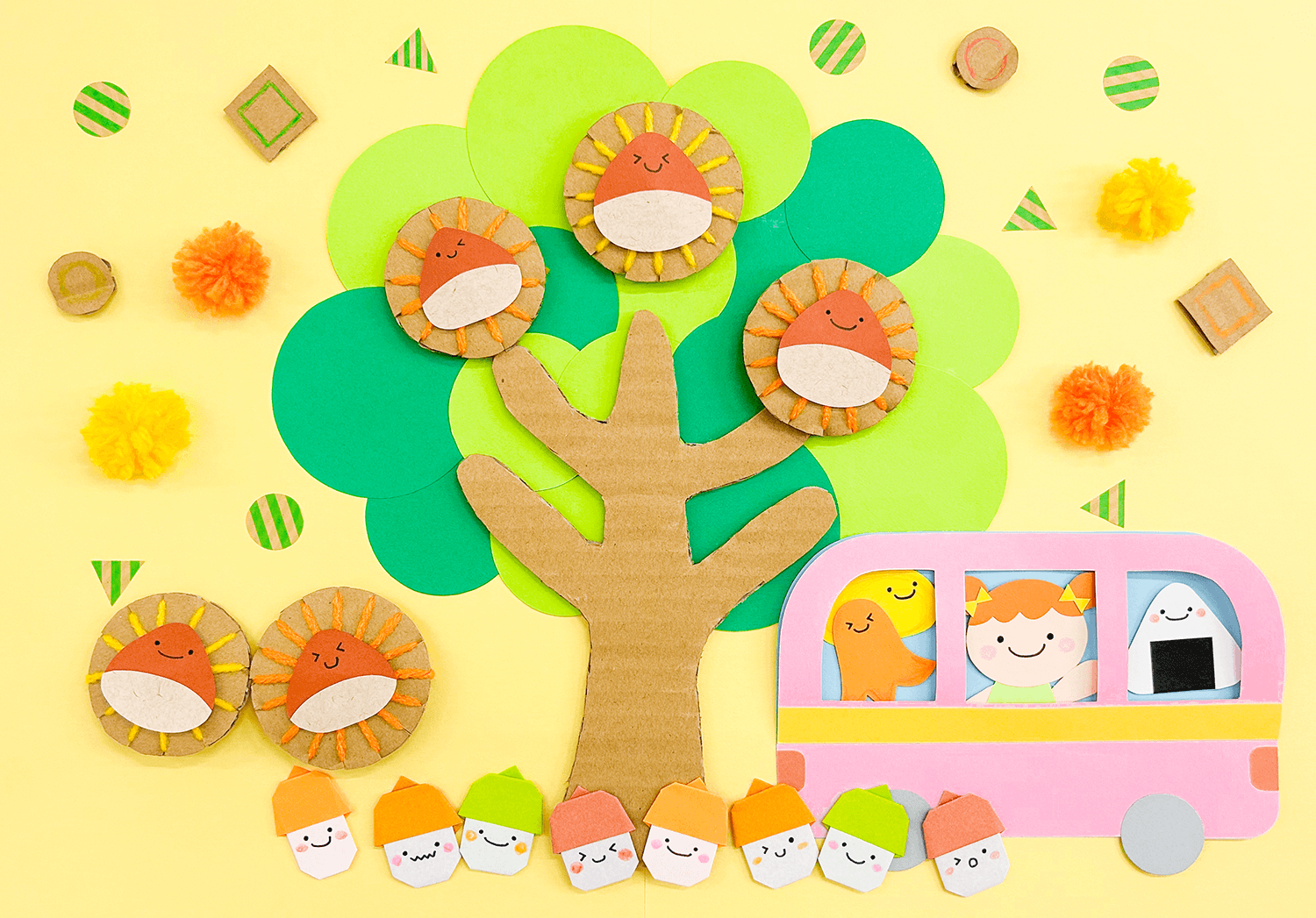 秋の壁面」のアイデア 18 件壁面 飾り, 未就学児の図工, 教室のデコレーション