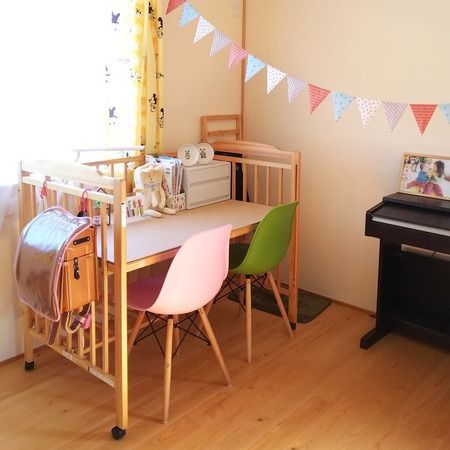 ベビーベッドをリメイク❤お花のある生活