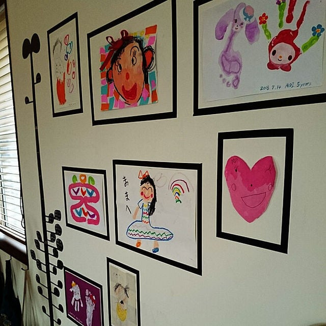 子どもの作品整理におすすめ！子どもの絵をマグネットにしました – 大阪-整理収納・インテリア・リノベーション Rios