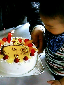 しまじろう顔ケーキｵﾘｼﾞﾅﾙｹｰｷ『おぐに』電車・車・ｷｬﾗｸﾀｰ・似顔絵ｹｰｷ宅配通販