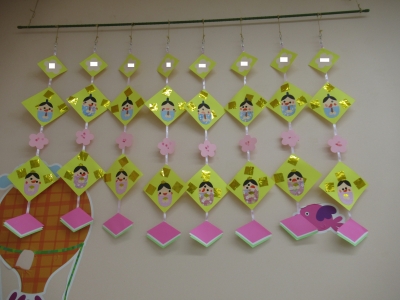 ひなまつり立体10 製作キット壁面飾り工作クラフト保育