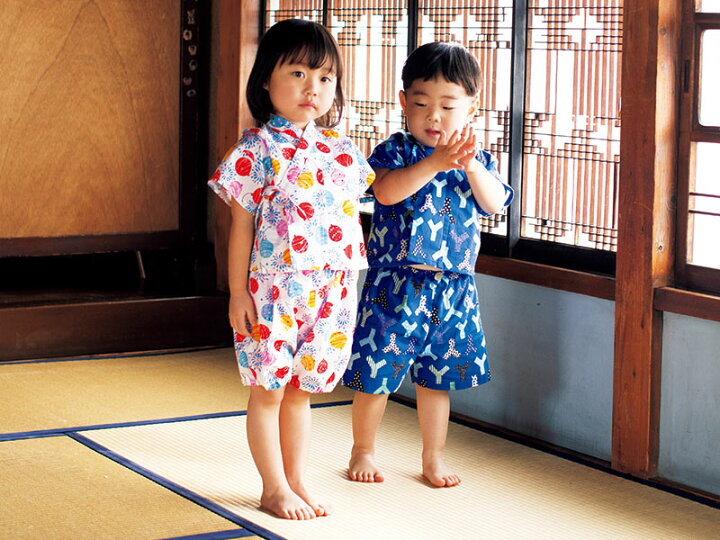 お気に入りの生地で作ろう！涼しくてかわいい、こども甚平の作り方 100・110・120サイズ無料型紙nunocoto fabric