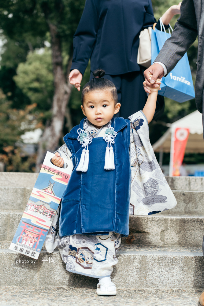 ３歳の男の子の七五三〜和装の着付け・レンタル衣装・七五三・成人式の着付けはブライダルカ・レーンへ
