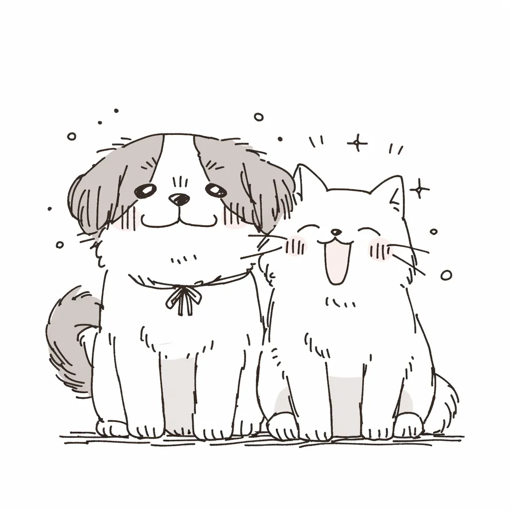 仲良しな二人イラスト - No: 22863982無料イラスト・フリー素材なら「イラストAC」