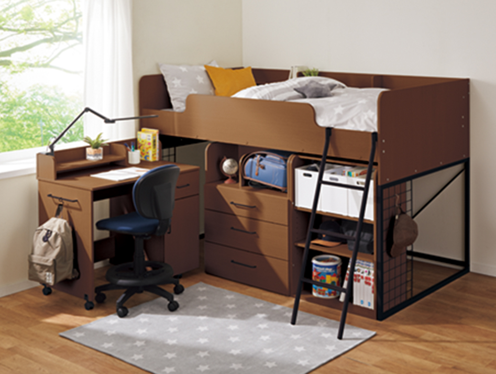 ニトリ学習机ルミエS と椅子 スタラPG