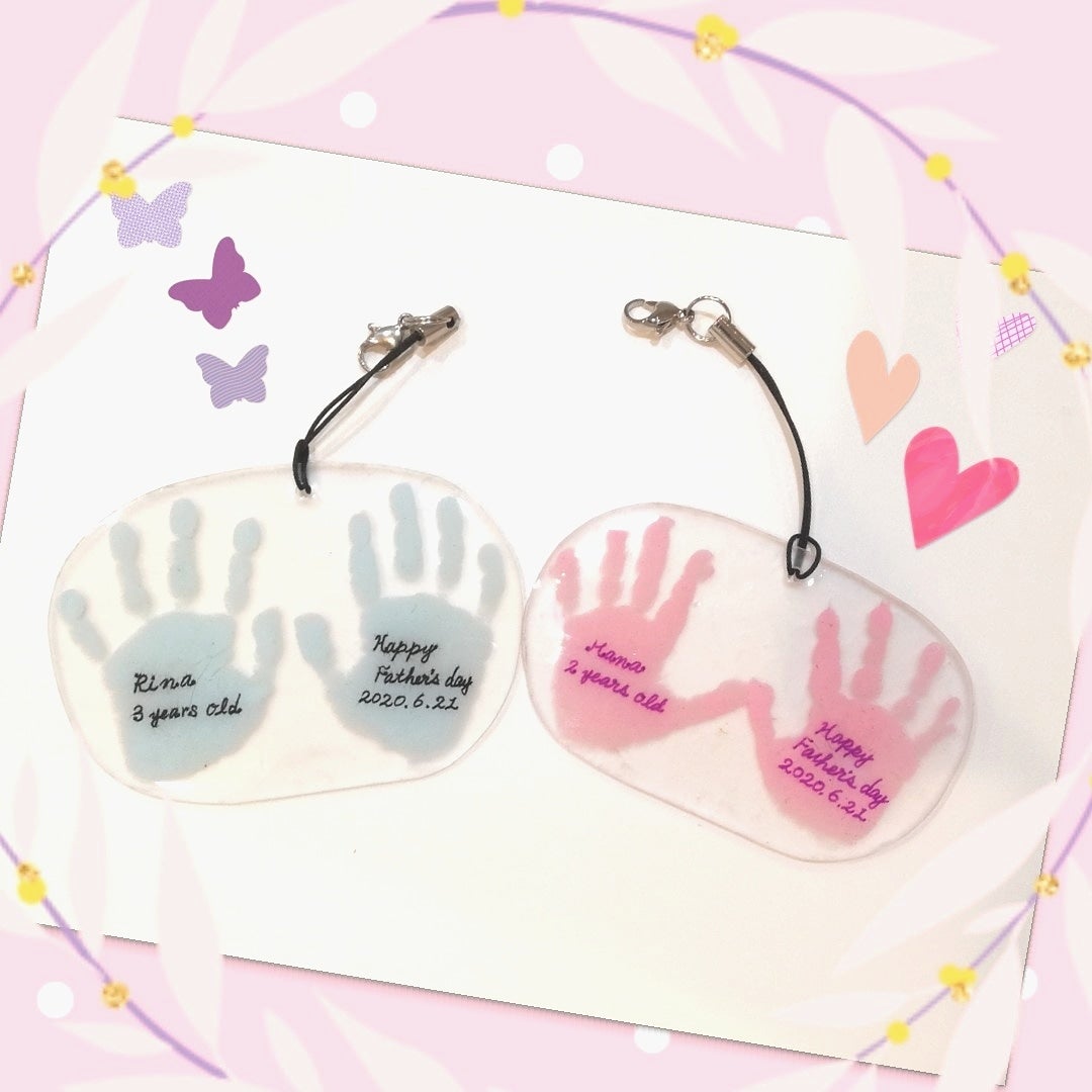 父の日ギフト：手形アートの作り方