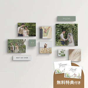 フォトパネル 写真パネル 結婚式 ウェルカムスペース 名前入り 誕生日 モノクロ