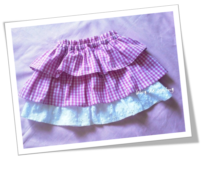 おさいほう プリーツスカートの作り方 型紙