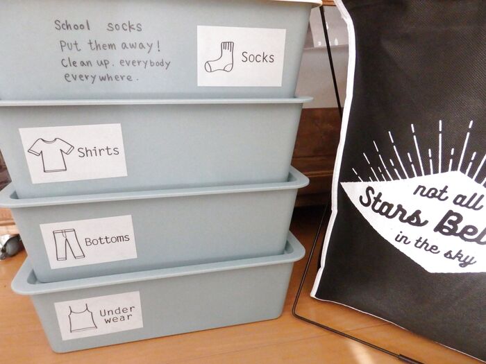 衣類収納ラベルシール 収納シール kids用 シール・ステッカー Spring 10 5〜10 6休み 通販 9224426Creema クリーマ