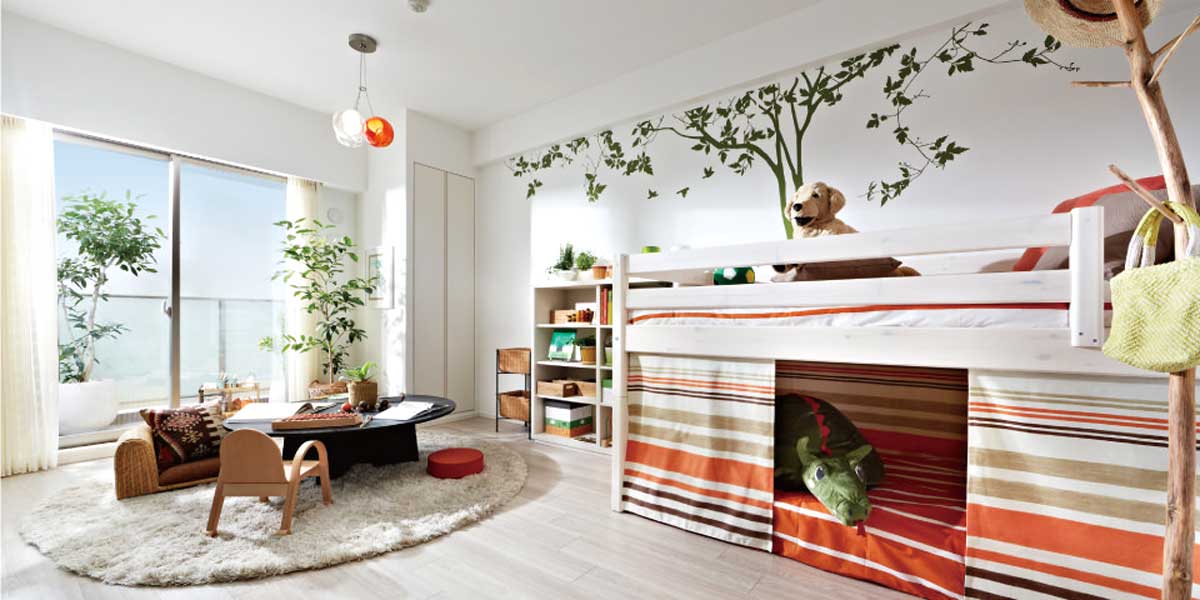 子供部屋をおしゃれで快適に！ レイアウトのポイントや部屋の分け方のコツをご紹介重量木骨の家