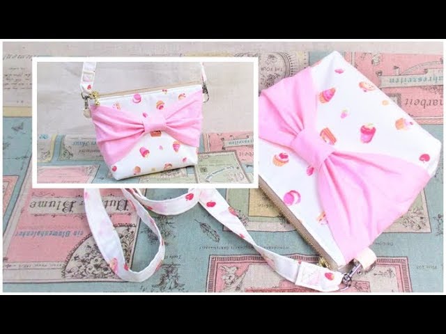 かんたんポシェットの作り方動画 ひも調節できるけーことんブログ