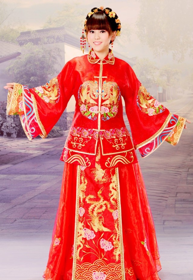 1 12サイズ◇チャイナ服 婚礼衣装①チャイナ 古装 古代中国 漢服 結婚式 - NORTH-FISH ノースフィッシュminnebyGMOペパボ 国内最大級のハンドメイド・手作り通販サイト