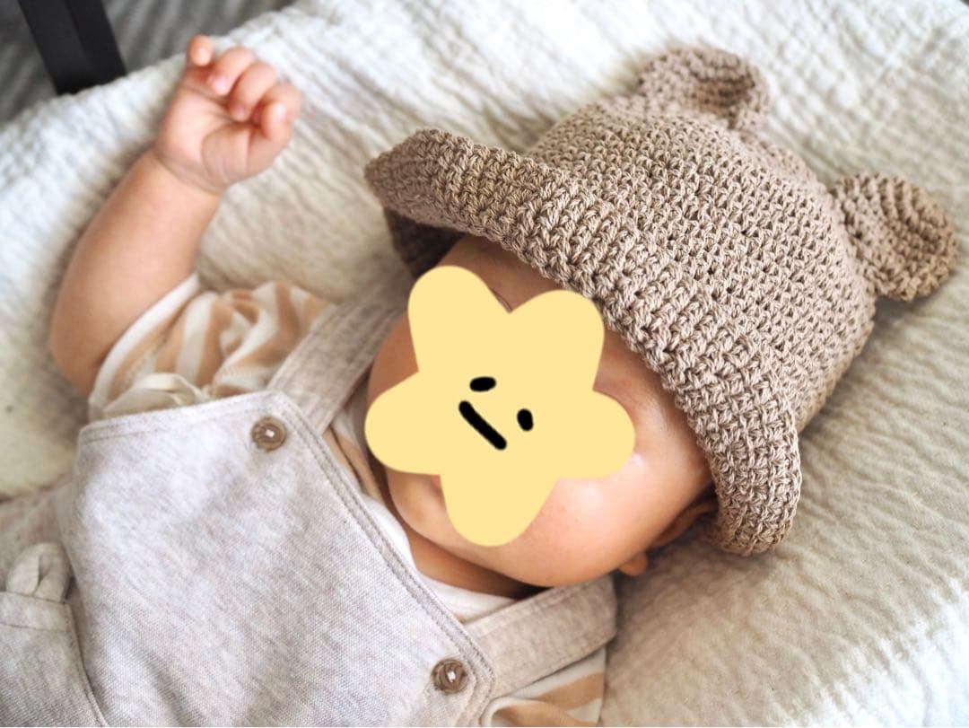 K1306B ベビーボンネット&あみぐるみキットかこっとん 使用糸 綿 編み図※針は付いていません 返品不可すべての商品ごしょう産業 オフィシャルストア あみこもびより