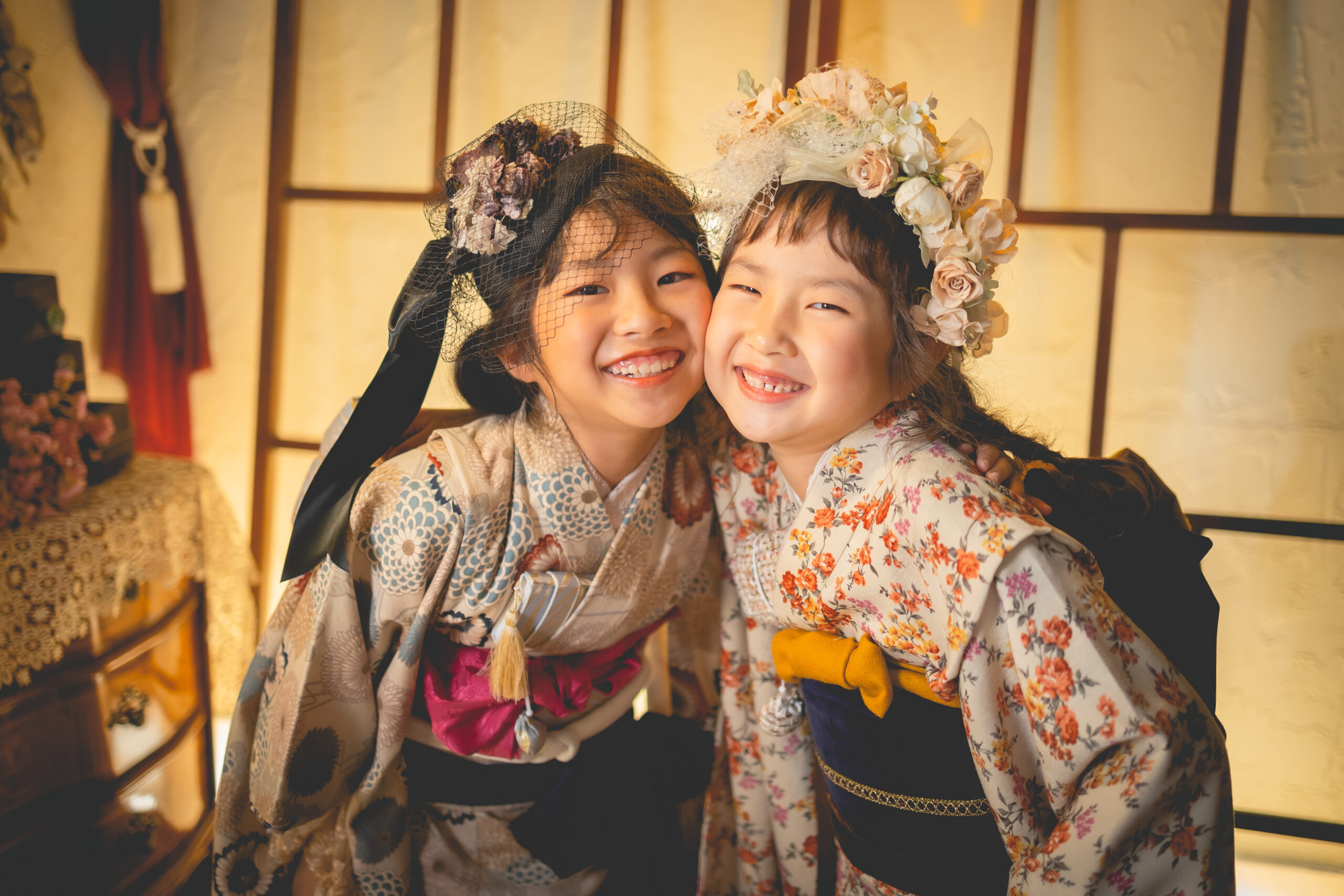 おしゃれな和装姿が素敵！3歳5歳仲良し兄弟揃って神社で七五三の撮影OurPhoto アワーフォト