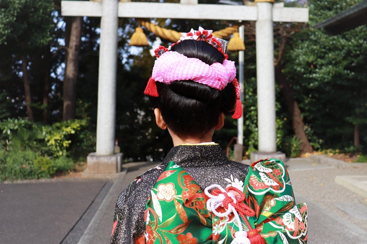 3歳の七五三は桃割れヘアが可愛い ^.^l IZUMISM イズミズム