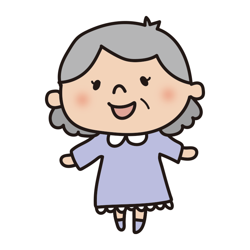 おばあちゃんのぐったりイラスト描写のフリー素材イラスト無料イラスト・フリー素材ならNovaStock