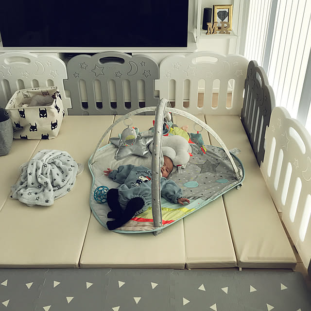 プレイマット 折りたたみ 大判 防音 防水 滑り止め 床暖対応 ホワイト ベージュ ベビー キッズ 2畳 ベビーマット 250×200 キッ –Branchée Beauté