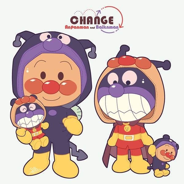 🎨ゆるゆるアンパンマンイラスト🎨 シンプルなアンパンマンイラスト描いてみました✍🏻💕💕アンパンマンの中でみんなの好きなキャラクターはいたかな？💭 私はバイキンマンとドキンちゃんコンビが大好きですー🥰✊🏻💗 その他のイラストはこちらから@kumatogohan2000