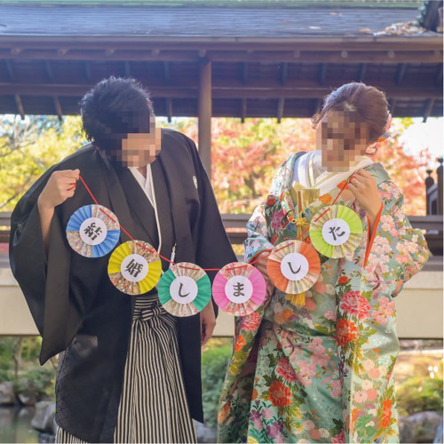 前撮り アイテム ガーランド 和装 結婚しました 結婚式 撮影 桜 和風ガーランド : ガーランド専門店 Pengiiino - 通販 -Yahoo!ショッピング