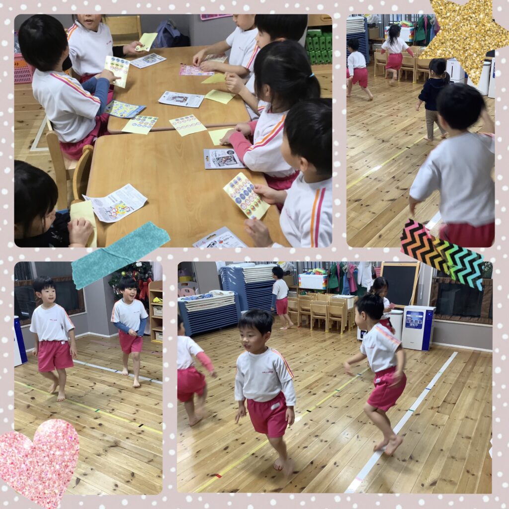 新聞紙プール☆りす組小岩駅前みつばち保育園 江戸川区