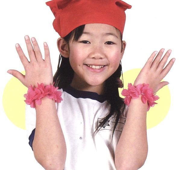 はなのうでわ 直径10cm 2個1セット～運動会・体育大会・体育祭・応援グッズ・ダンスアイテム イベントグッズ・イベント用品