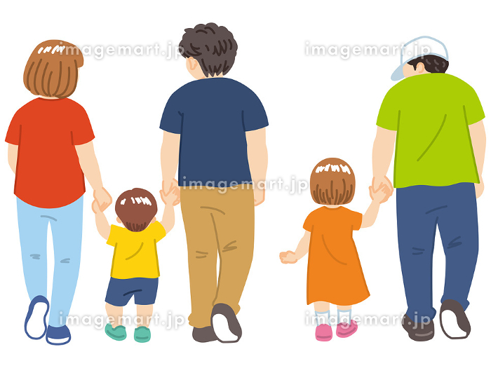 透明な背景に手を繋いで恋をしている漫画の子供たちイラスト素材透過、PNGフリー画像ダウンロード - Pngtree