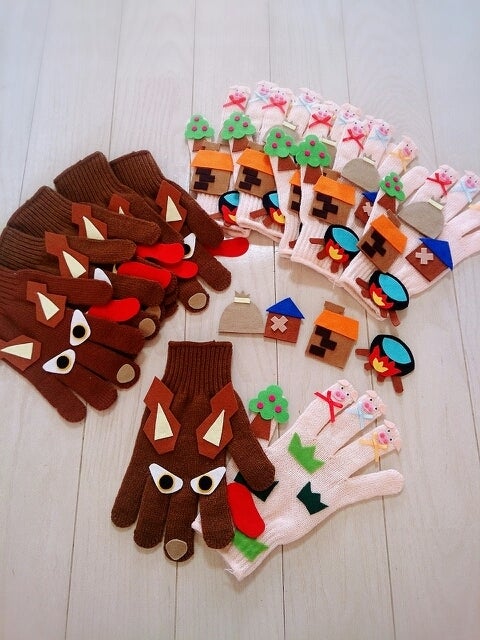 ３匹のこぶた ペープサート・パネルシアター・スケッチブックシアター・無料素材 型紙 ♪保育園・幼稚園・介護施設などにオススメ。子供に人気の絵本・お話♪ - 保育でラララ♪