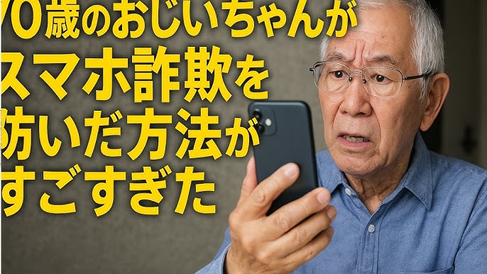 シニア男性 おじいちゃん スマホのイラスト素材FYI05051780ストックフォトの Qlean Market キュリンマーケット