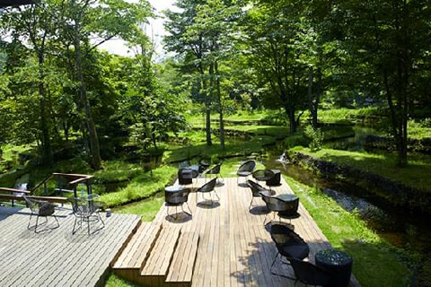 星のや軽井沢にペット同伴で行ってきました