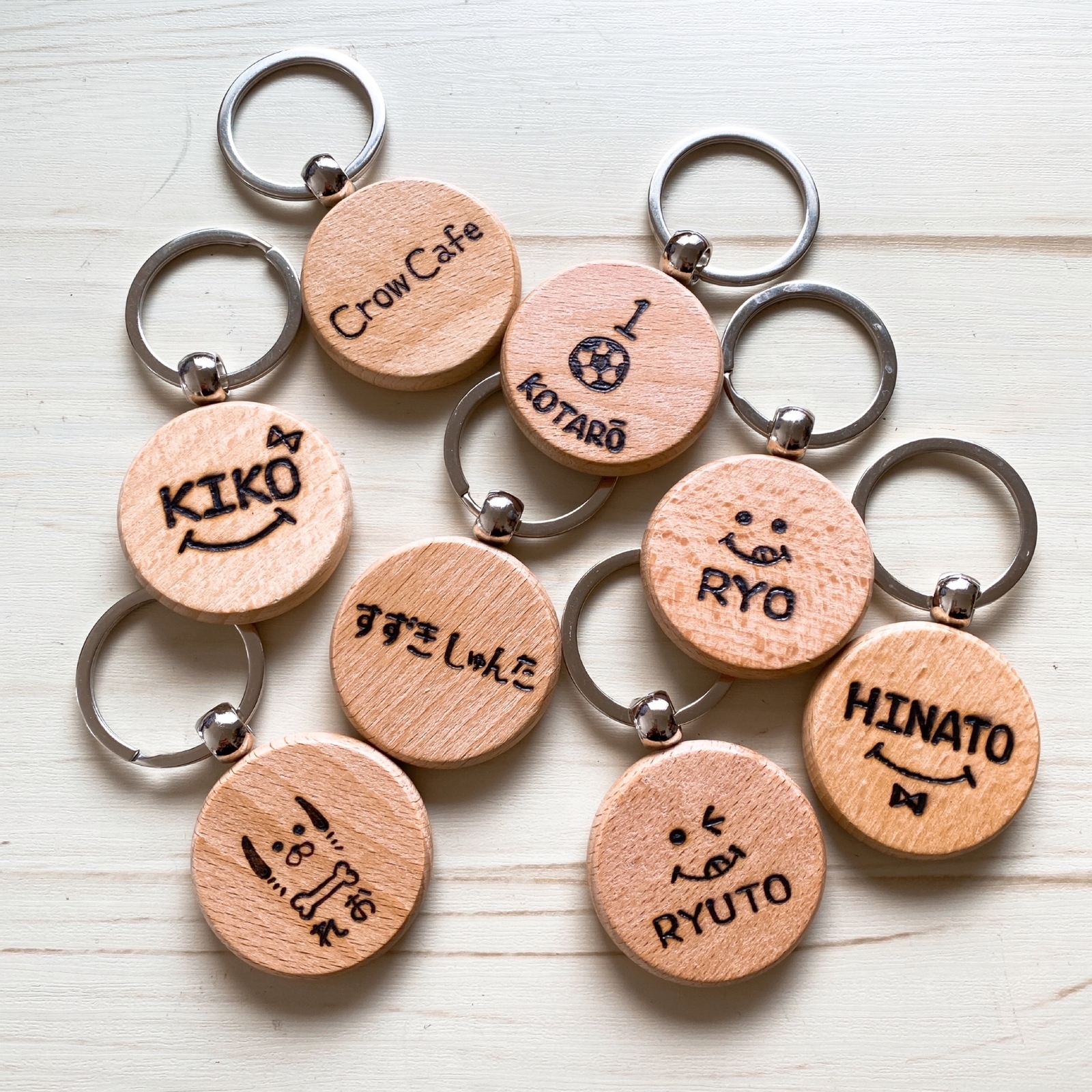 卒園記念品 宮崎二葉幼稚園様お客様の作品集ユニフォーム型 キーホルダー オリジナル専門店 卒団卒業記念品