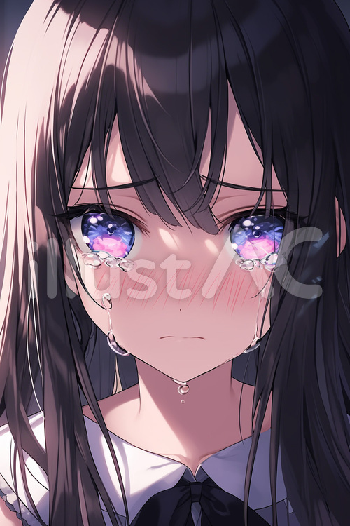 泣き顔の女の子 10264009025 の写真・イラスト素材アマナイメージズ