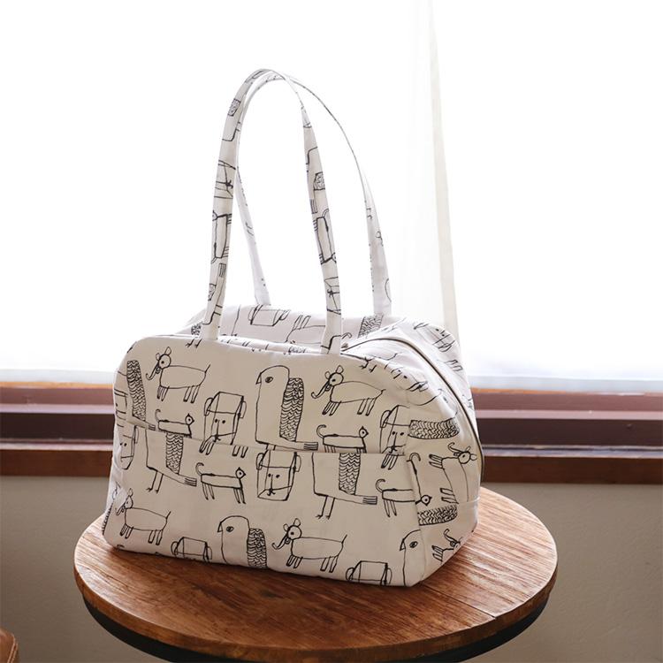 ボストン型トートバッグの作り方 ホームソーイング型紙シリーズNo.021nunocoto fabric