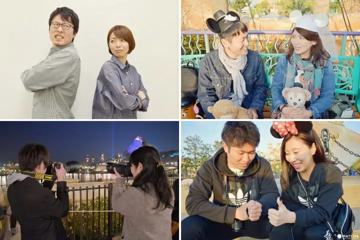 ディズニーでの青春を楽しむ高校生カップル