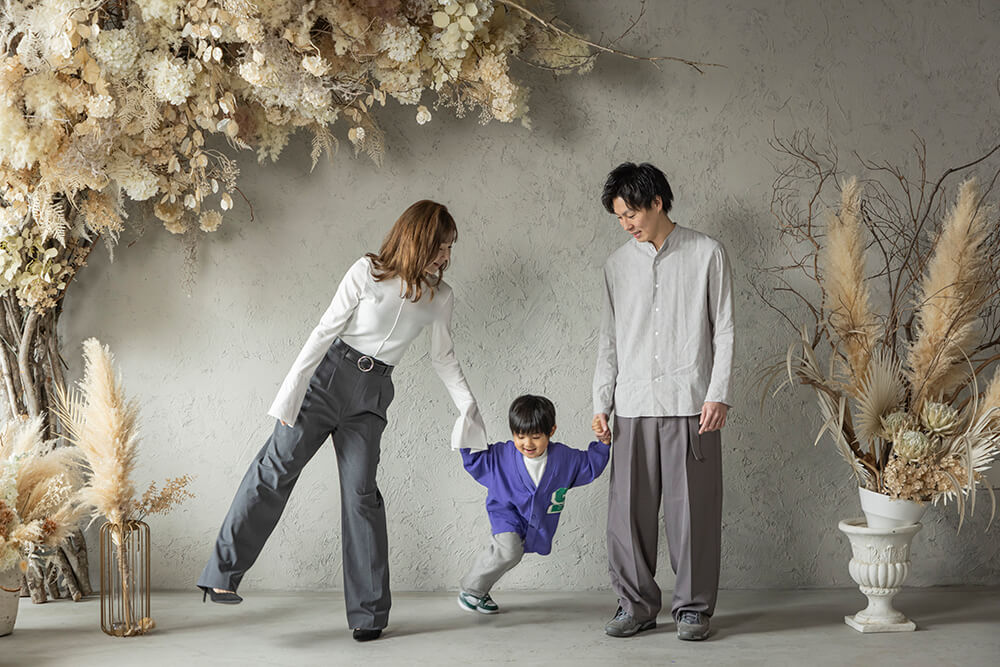 家族の写真 家族だよ全員集合！フォトスタジオ ワンライフ