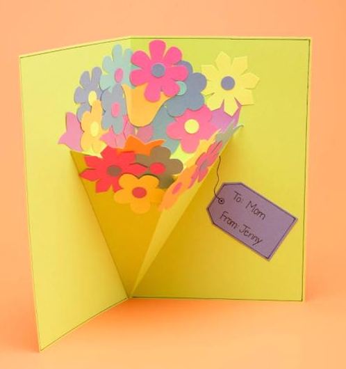 母の日に飛び出すメッセージカードを贈ろう