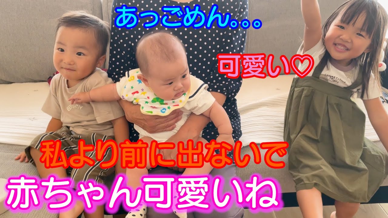 幸せ かわいい双子の“おしゃぶり争奪戦”