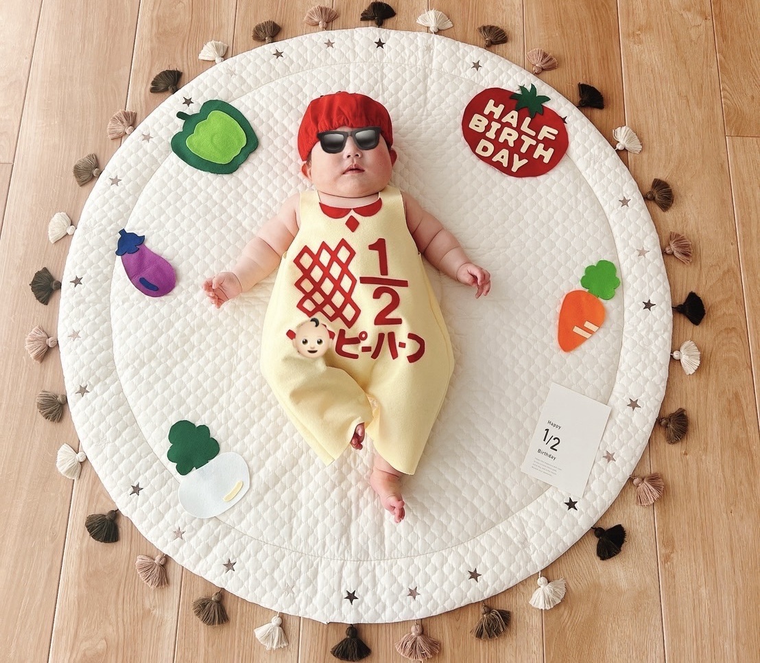 生後半年のハーフバースデーは何をする？お祝い写真や飾り・離乳食ケーキ こども写真館プレシュスタジオ