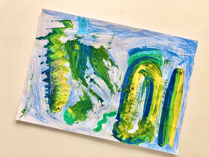 子供の作品の飾り方