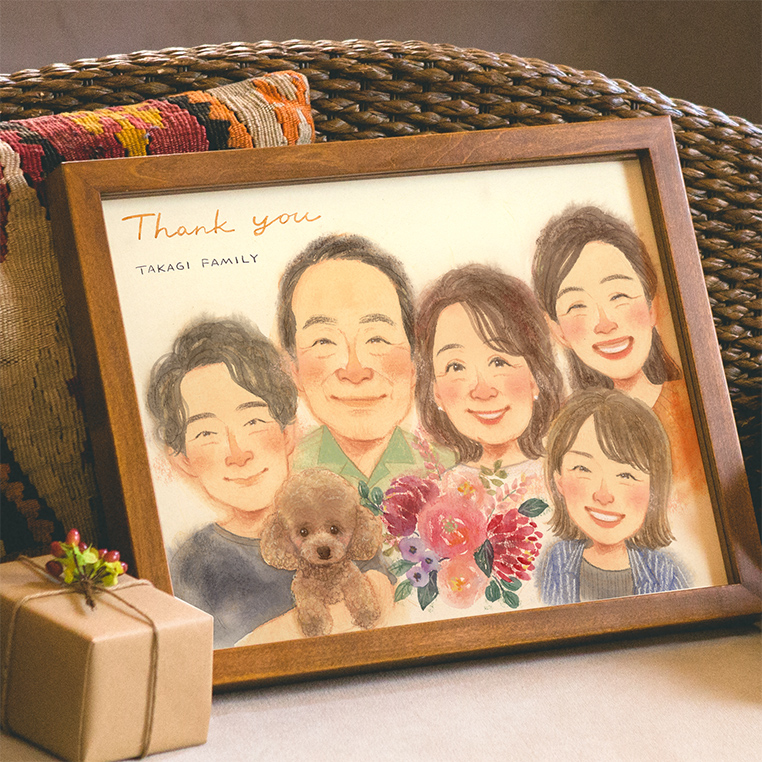 似顔絵 プレゼント 安い 急ぎ 写真から おしゃれ 還暦 お祝い かわいい イラスト ギフト 百寿