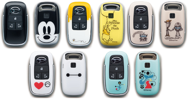 スマートキーケース ダイハツ タントタントカスタム LA650S LA660S専用 新型タントカスタム 新型タント LA650S la650 キーカバーキーケース LA660S LA660 本革 クリア窓付き可愛くPOPな小物が勢ぞろい☆ AWESOME